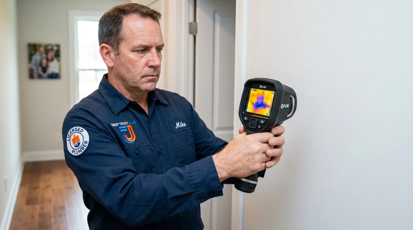 Thermal imaging leak detection by Johns Plumbing LLC in Calistoga